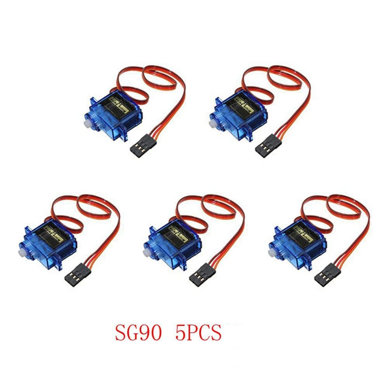 SG90 Mini Gear Micro Servo 9g 1.6KG Mini For RC RC 250 450 Airplane Helicopter Car Vehicle Boat Models Spare Parts  4/5/10/20PCS