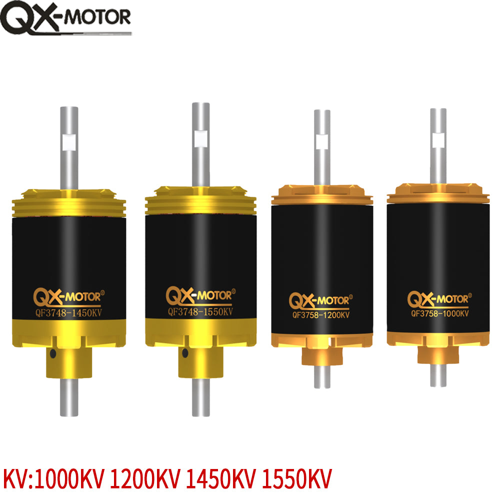 QX-MOTOR Brushless Motor QF3748 3758 1000KV/1200KV/1450KV/1550KV For 90mm 12 Blades Ducted Fan EDF