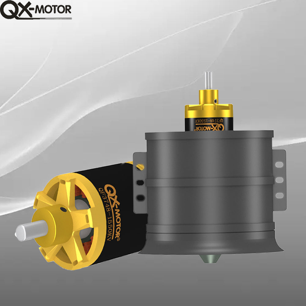 QX-MOTOR Brushless Motor QF3748 3758 1000KV/1200KV/1450KV/1550KV For 90mm 12 Blades Ducted Fan EDF