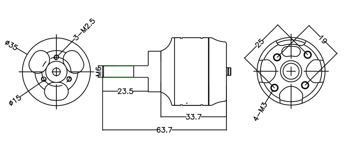 QX-MOTOR QAA2814 2814 3536 600KV 700KV 900KV 1000KV 1100KV 1250KV Brushless Motor CW CCW for RC 3D fixed-wing Aircraft Airplane Remote control toy parts