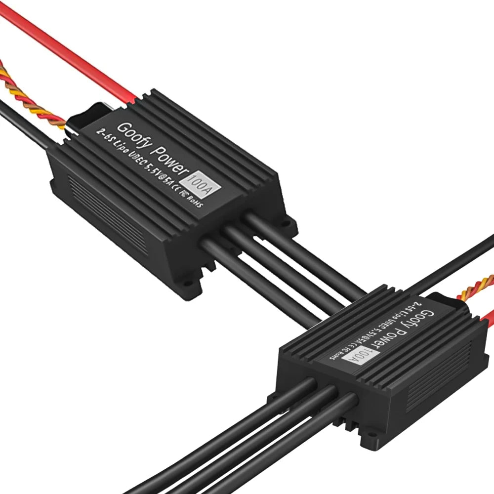 Goofy Power 100A  2~6S SBEC High Quality Brushless Speed Controller ESC for EDF Motor RC Drone Airplane Parts