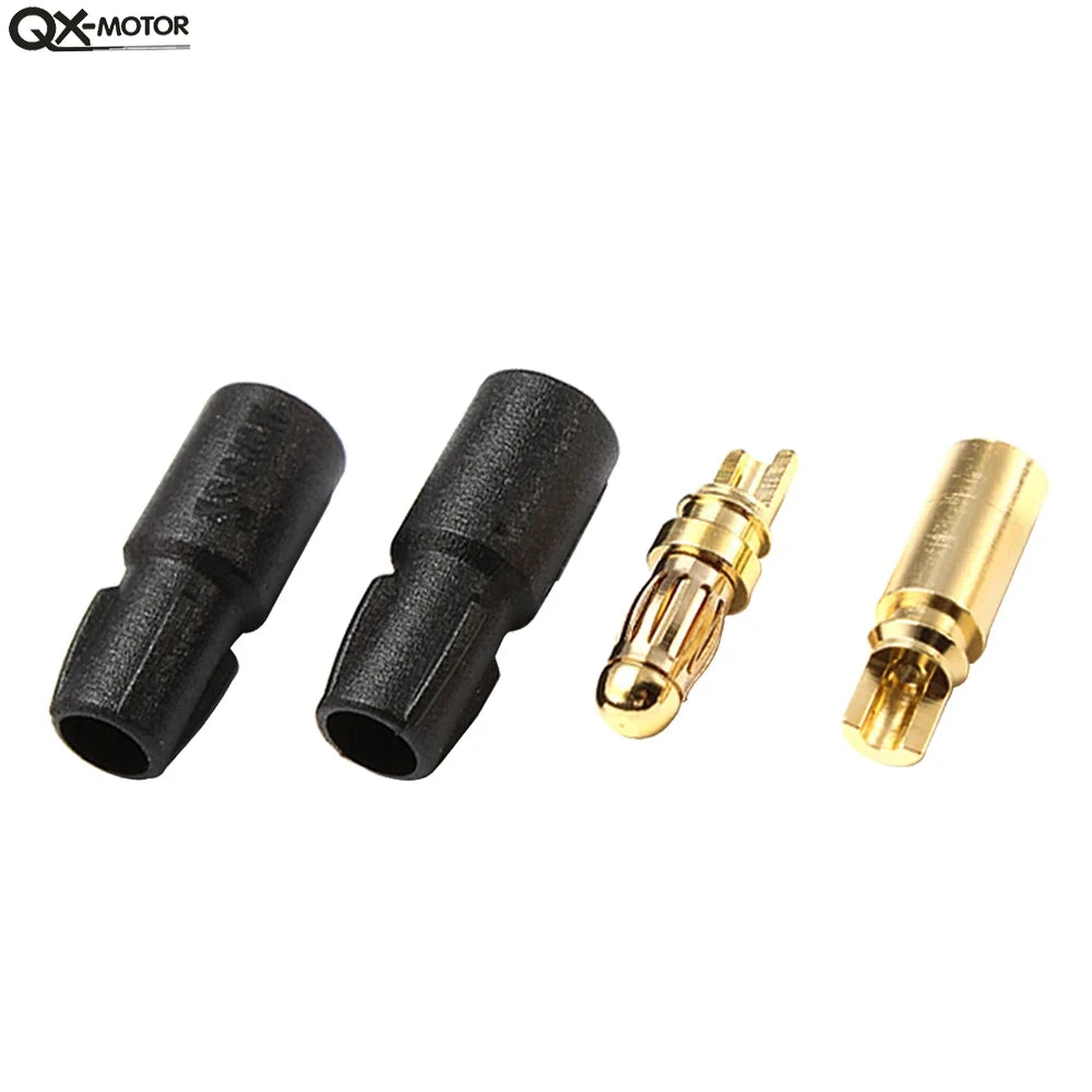 10/20/50pairs Amass 3.5mm SH3.5 Gold Plated Connector with Protective Sleeves for Rc Remote Control Toy Accessories