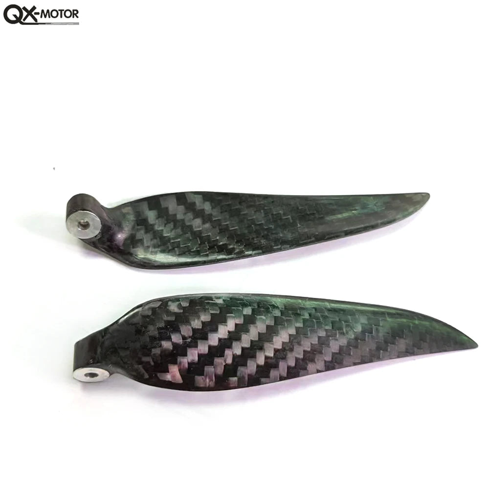 QX-MOTOR 9.5x5 10x6 12x8 13x8 16x8 18x10 19x10 Carbon Fiber Folding Propeller Blades for Remote Control Toy Parts