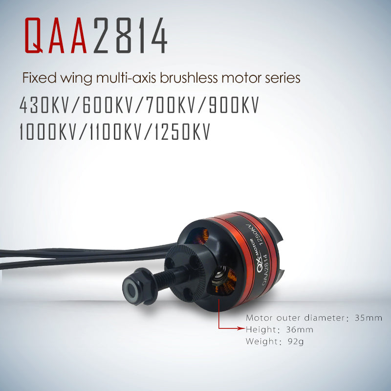 QX-MOTOR QAA2814 2814 3536 600KV 700KV 900KV 1000KV 1100KV 1250KV Brushless Motor CW CCW for RC 3D fixed-wing Aircraft Airplane Remote control toy parts