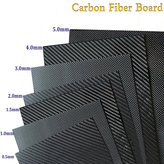 3K Carbon Fiber Board 400x200mm Carbon Board Thick Carbon Fiber Material for RC drones/toys/various models