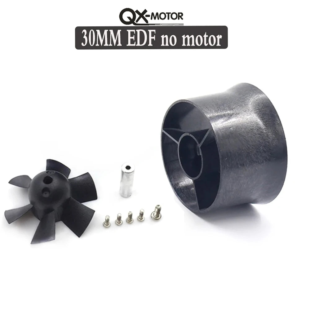 QX-MOTOR 30MM 50MM 64MM 70MM 80MM 90MM EDF no motor 6/12 Blades Ducted Fan For Remote Control Toy Parts