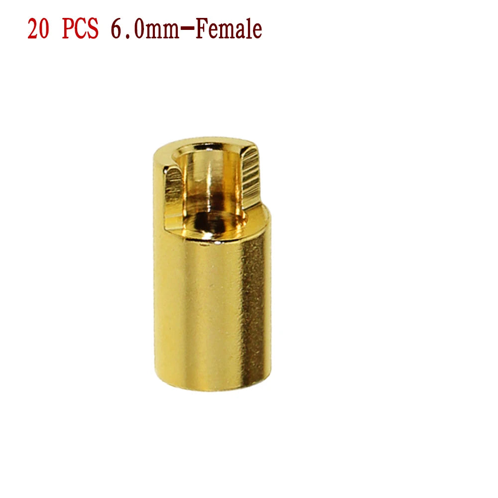 Amass 20/50/100Pairs 5.5mm 6mm 8mm Male Female Bullet Banana Plug Connector for Lipo Battery ESC Motor Remote control toy parts