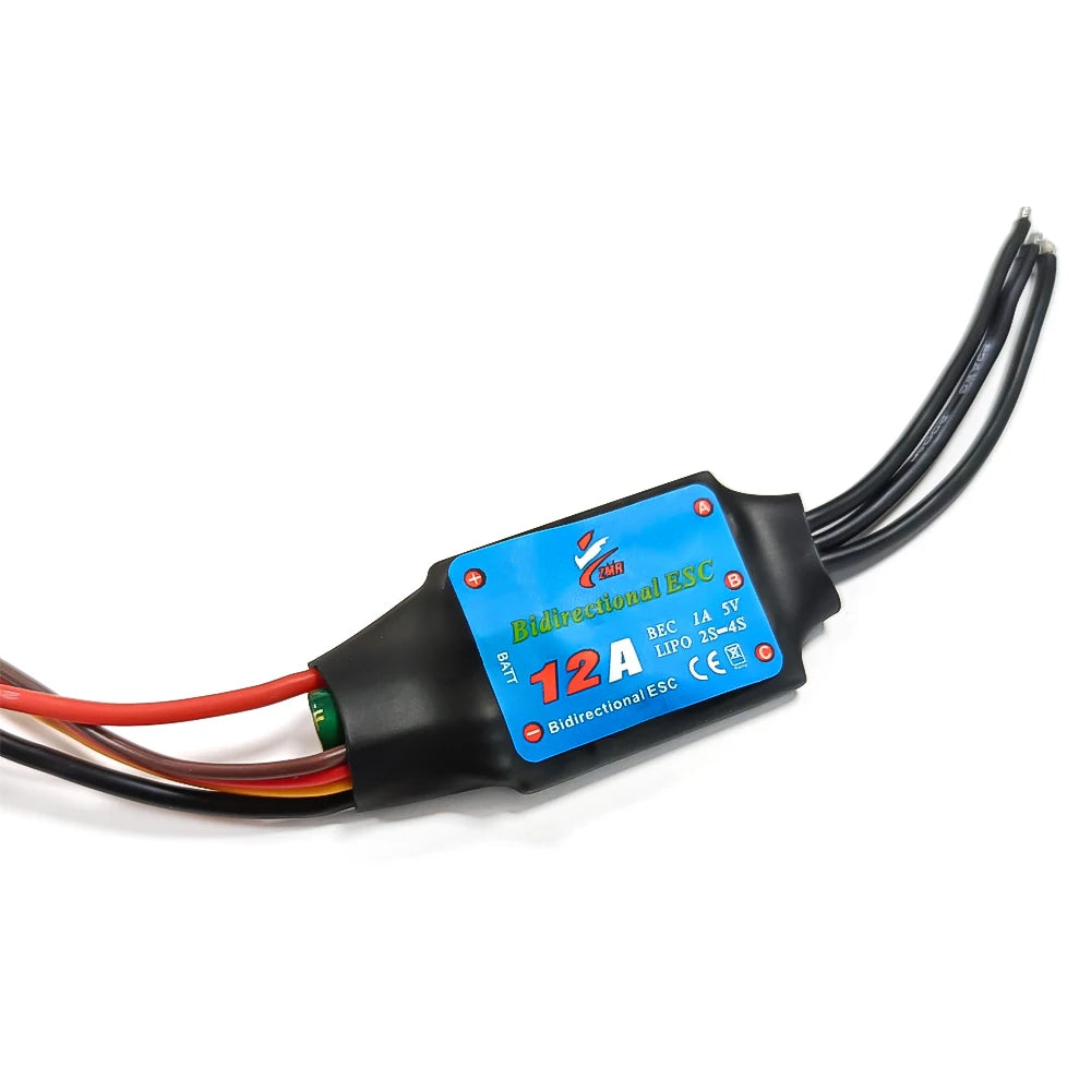 ZMR 12A 20A 30A 60A 80A bidirectional brushless ESC UBEC suitable for RC vehicles/ships/underwater propulsion