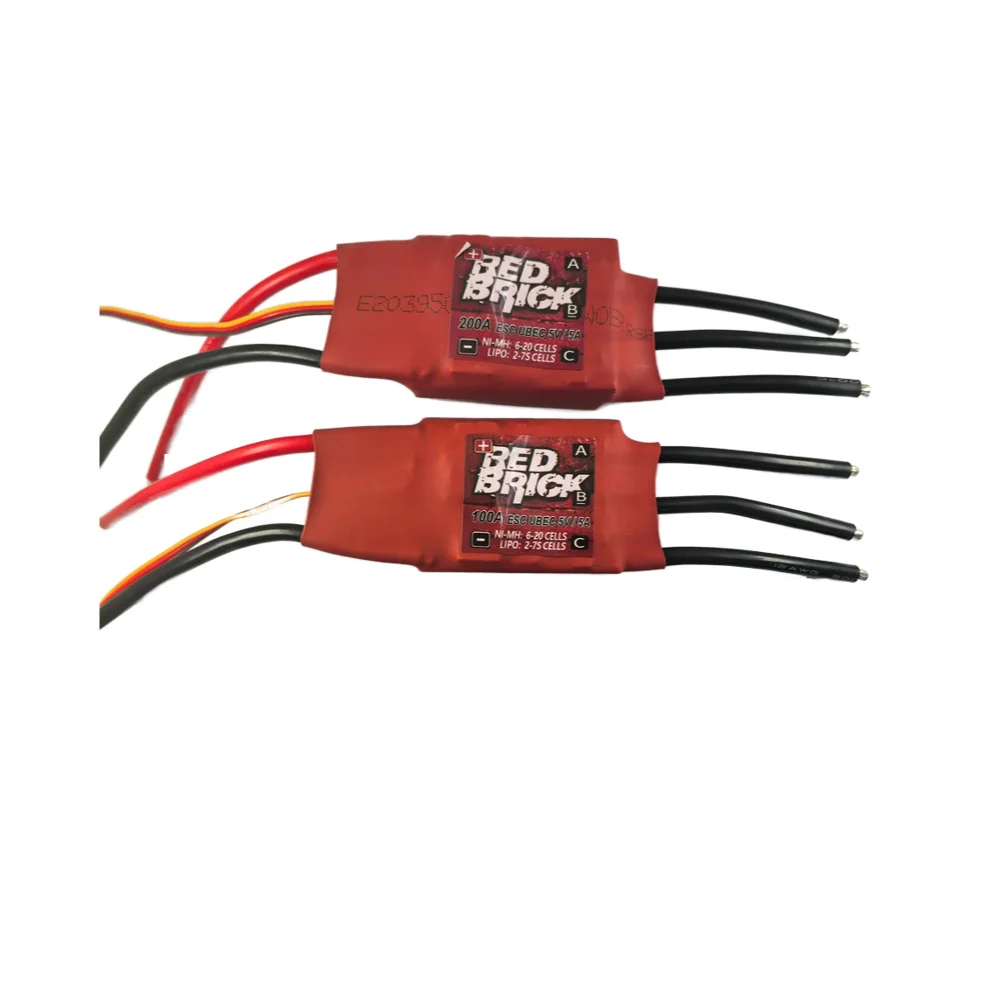 RedHobby  ESC 50A/70A/80A/100A/125A/200A brushless ESC electronic speed controller 5V/3A 5V/5A BEC, used for FPV helicopters