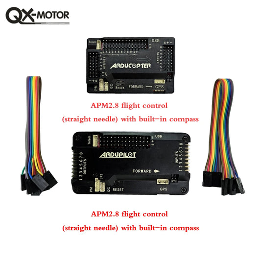 ArduPilot Mega APM 2.8 flight controller (straight/curved needle) with built-in compass, suitable for quadcopters