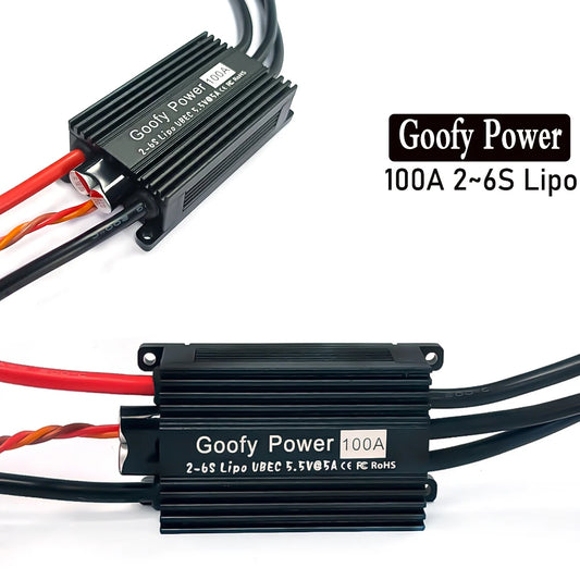 Goofy Power 100A  2~6S SBEC High Quality Brushless Speed Controller ESC for EDF Motor RC Drone Airplane Parts