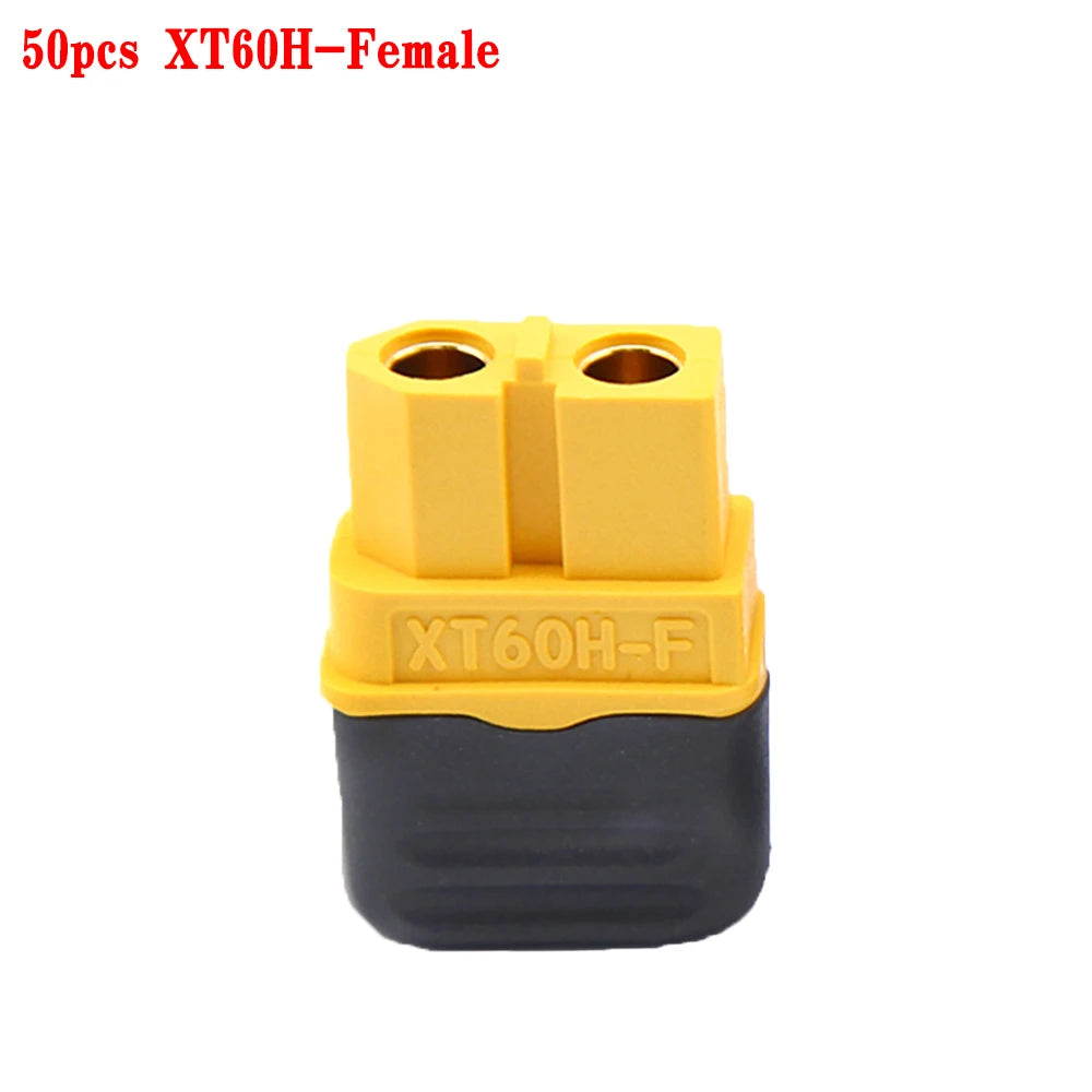 Amass 10/20/50 Pairs XT60H Bullet Connector Plug Upgrated of XT60 Sheath Female Male Gold Plated for Remote control toy parts