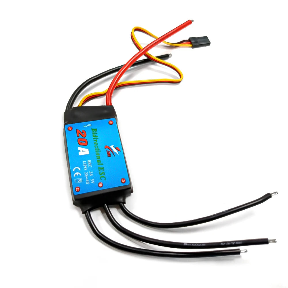 ZMR 12A 20A 30A 60A 80A bidirectional brushless ESC UBEC suitable for RC vehicles/ships/underwater propulsion