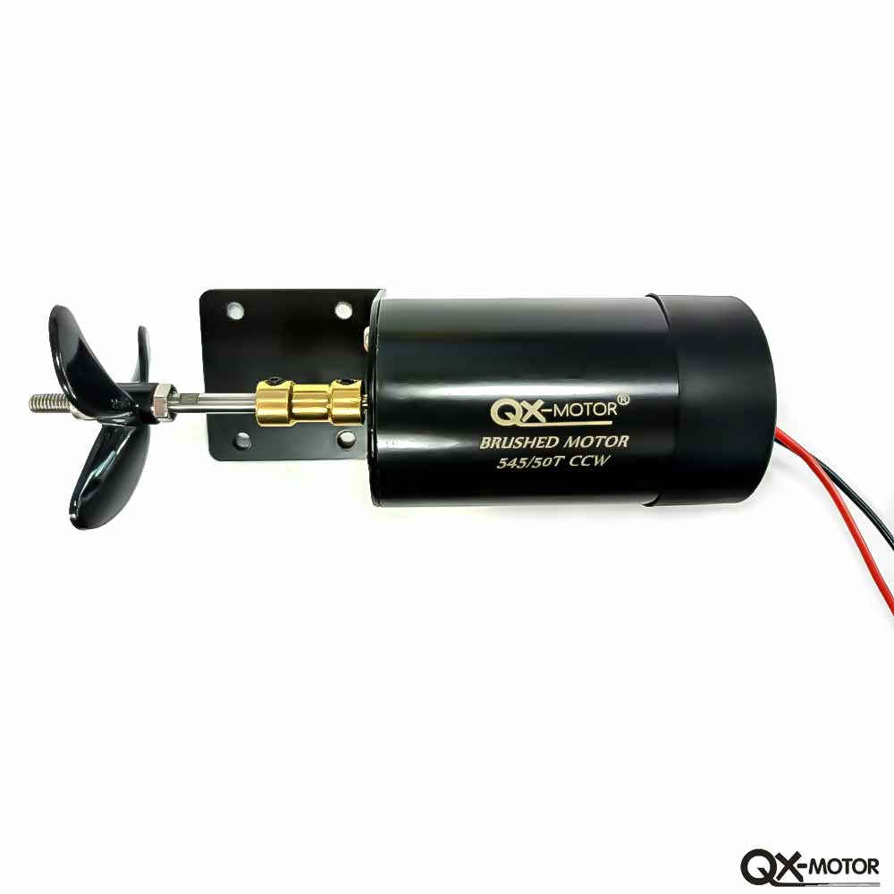 12V 16V brush underwater propeller motor 545/50T for unmanned / nesting trawler/remote control /duck boat