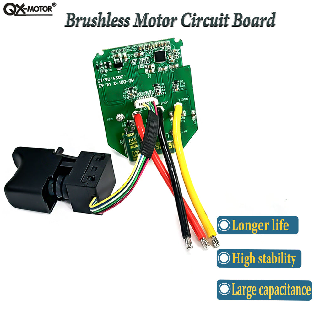 Brushless motor circuit board 1000W controller (with switch) and 50mm EDF 12 blades fan CCW 3300KV for violent fan accessories