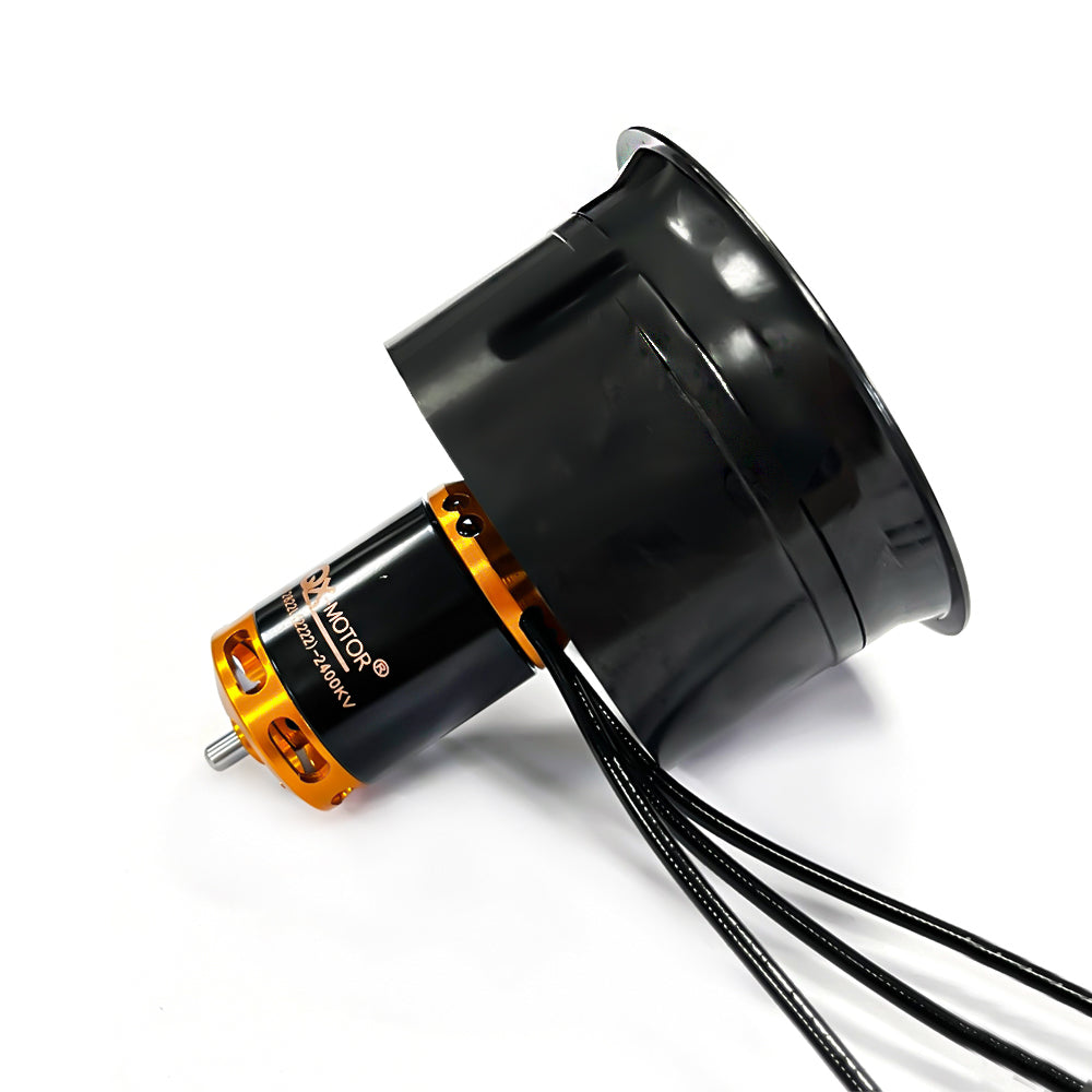 QX-MOTOR 64mm EDF 5 Blades Ducted Fan Brushless Motor QF2822 2400KV use 40A ESC for Remote Controlled Toys