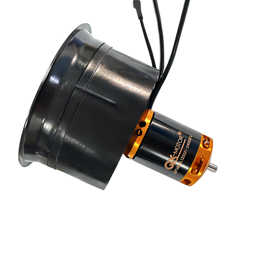 QX-MOTOR 64mm EDF 5 Blades Ducted Fan Brushless Motor QF2822 2400KV use 40A ESC for Remote Controlled Toys