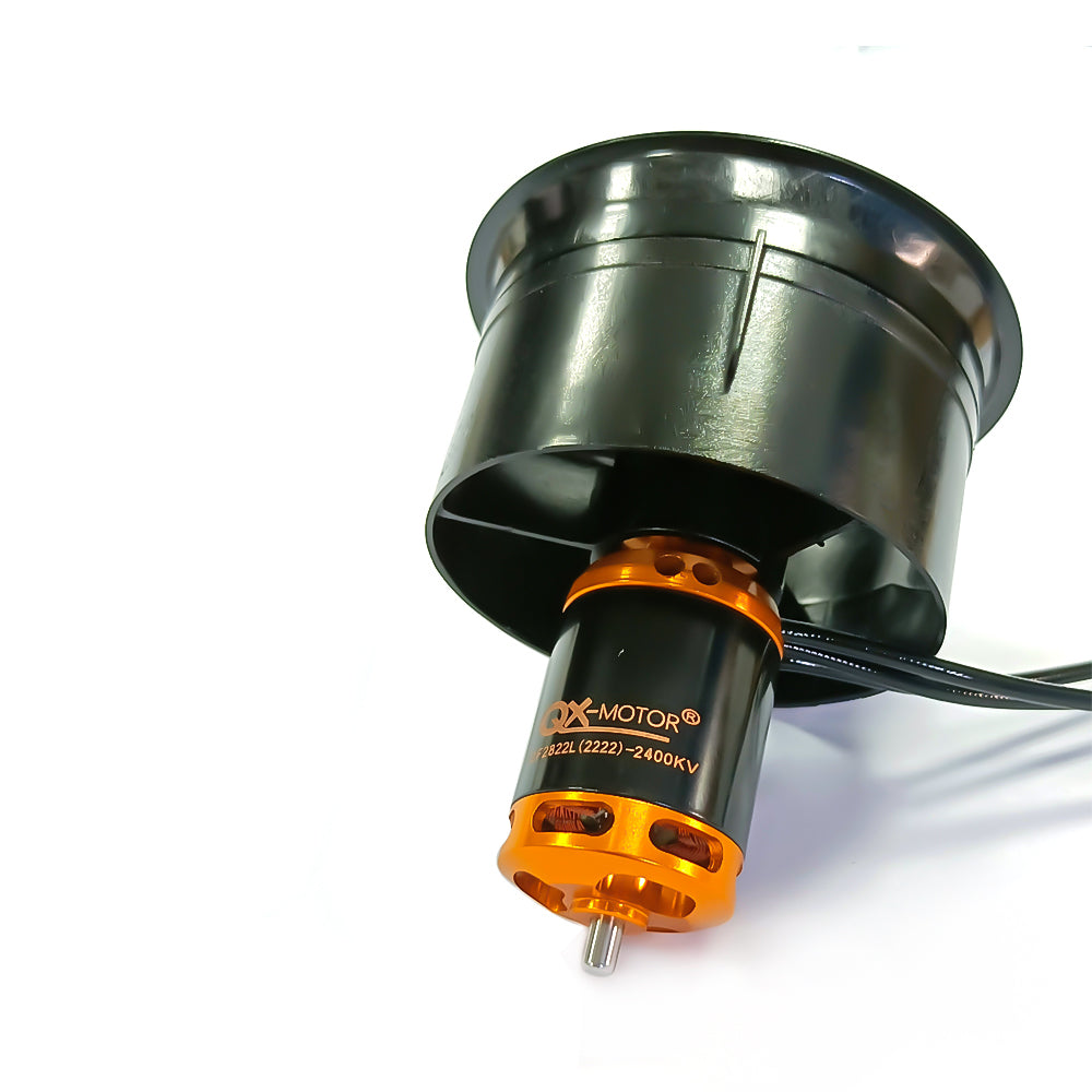 QX-MOTOR 64mm EDF 5 Blades Ducted Fan Brushless Motor QF2822 2400KV use 40A ESC for Remote Controlled Toys