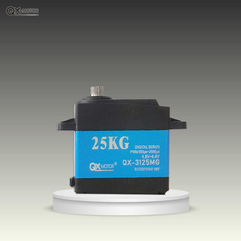 QX-Motor QX-3125MG High voltage Waterproof servo 25KG 180° 360°  high speed metal gear digital servo