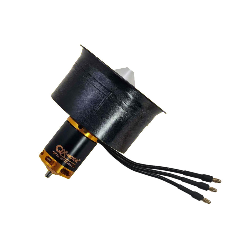 QX-MOTOR New 64mm EDF 2200KV/2400KV/3500KV/3800KV/4300kv Brushless Motor with 12 Blades Ducted Fan for RC Airplane Parts