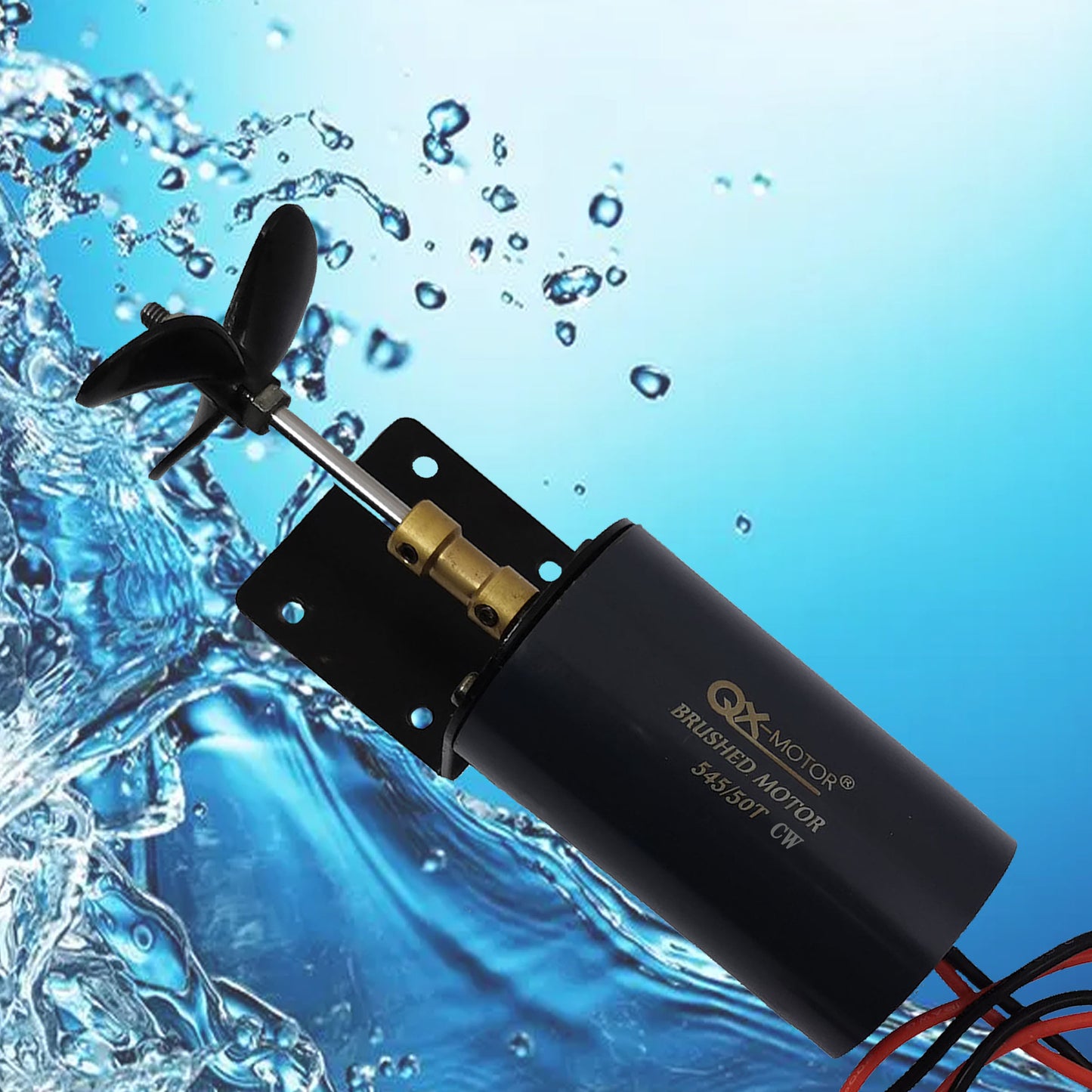 12V 16V brush underwater propeller motor 545/50T for unmanned / nesting trawler/remote control /duck boat