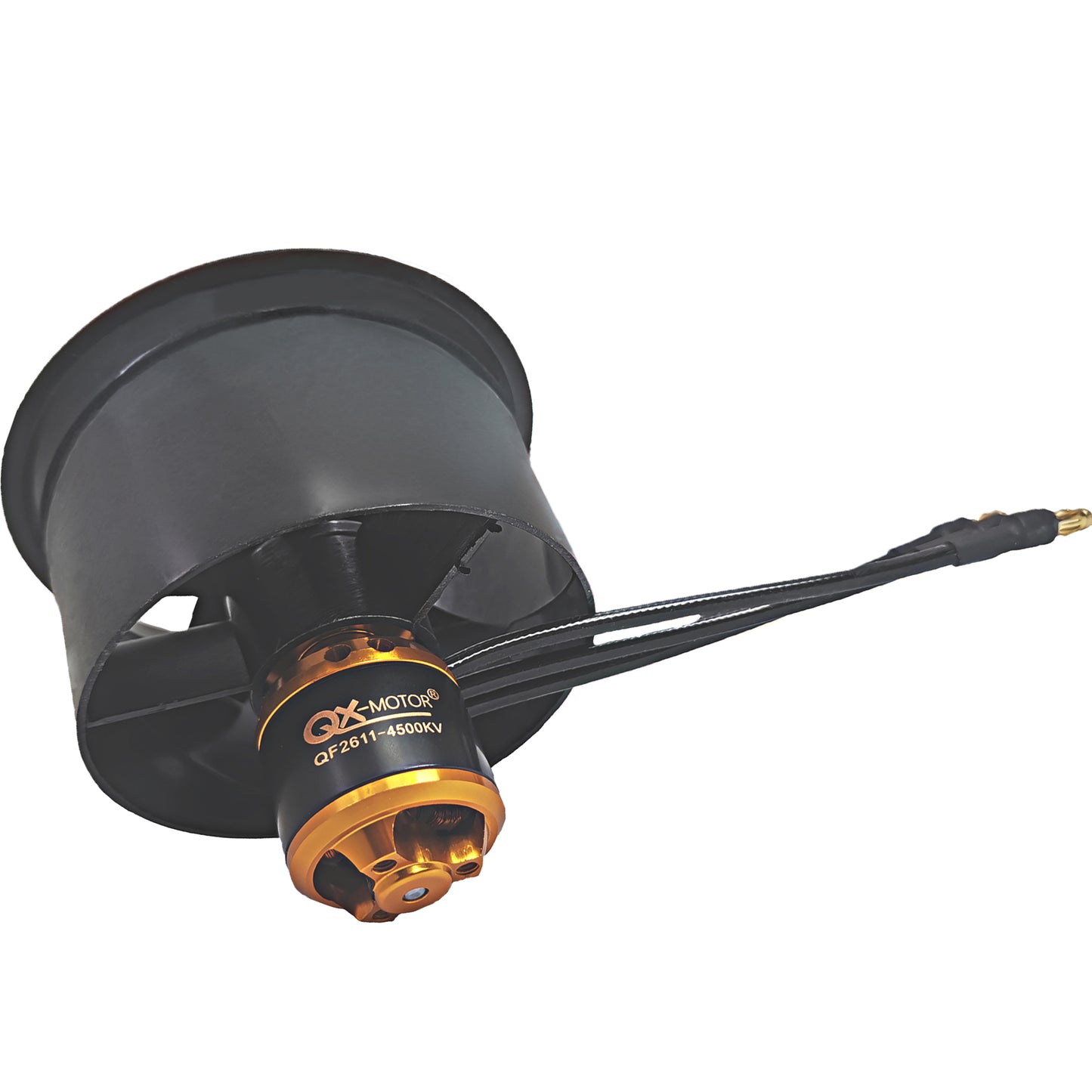 QX-Motor 64mm EDF 4500KV Brushless Motor with 5 Blades Ducted Fan for FMS RC Airplane