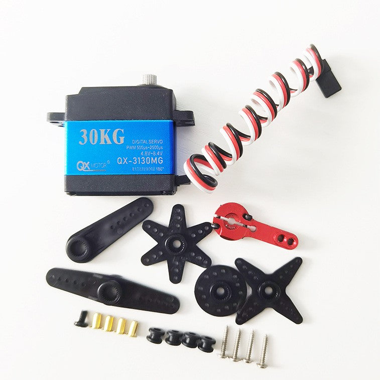 QX-Motor QX-3130MG 180° 360° 30KG High voltage Hight Speed Metal Gear Digital Servo for 1/8 1/10 Scale RC Cars