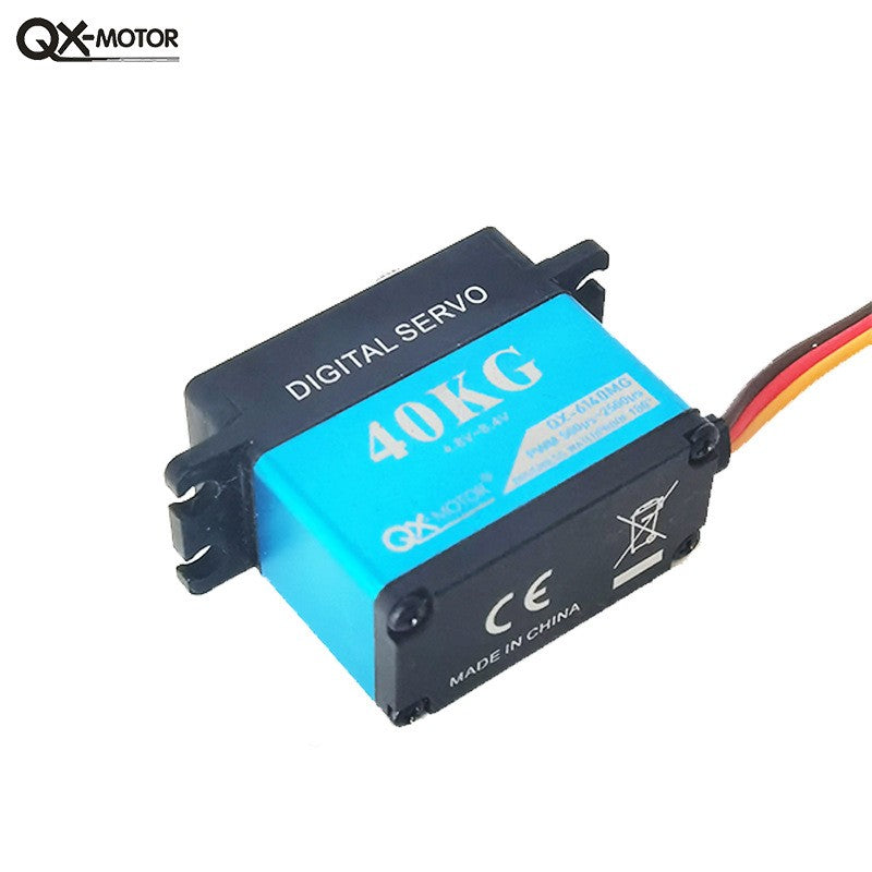 QX-MOTOR QX-6140MG 180 Degree Digital Rc Servo 40kg Torque Waterproof Motor for RC car Toy Sengine